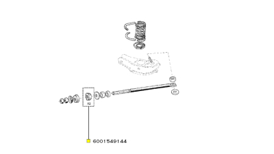Set 2 buc Bucse Tirant fata Dacia 1310 1410 1304 1307 pickup, 6001549144,  piesa originala OE