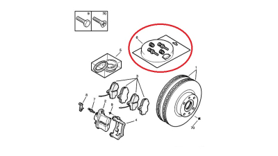 Set Etrier Peugeot 443917