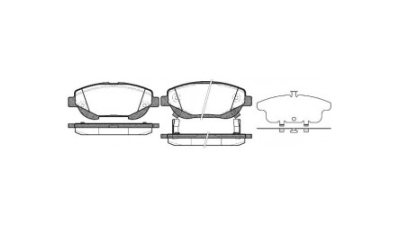 Set Placute Frana Fata Toyota 446505300