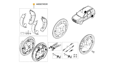 Set Saboti Frana 4x4-228x39 Dacia Duster 1.2-1.6lpg 04.10-