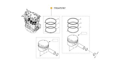 Set Segmenti Motor Per Piston Std 69m, Motorizare 1.2/1.2 16v; Dacia Logan Sandero Nissan Kubistar; Renault Clio, Clio Ii, Clio Iii, Clio Iv, Kangoo, Kangoo Express, Modus, Thalia I, Thalia Ii, Twingo I 1.2/1.2alk/1.2lpg 01.01- Nissan; Renault