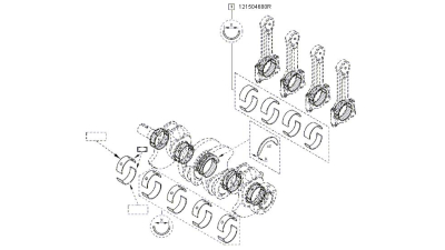 Set Semicuzineti Biela Standard (8 Bucati) Dacia Logan/Mcv 1.5dci 2005-2012 Si Sandero 2008- 1.5dci