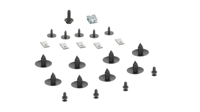 Set 24 buc agrafe mentinere carenaj + cleme fixare aripa interioara Dacia Logan 2004-2013, Renault Megane 2 2002-2008 ,Scenic 1, Scenic 2, Trafic, Opel Vivaro