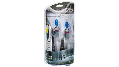Set 2 becuri auto cu halogen pentru far EVO Formance Alfas H7 12V 85W 6000K alb/Pure white