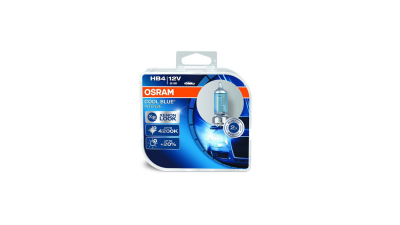 Set 2 becuri auto cu halogen pentru far Osram Cool Blue Intense HB4 12V 51W P22d 4200K Xenon Look , albastru 