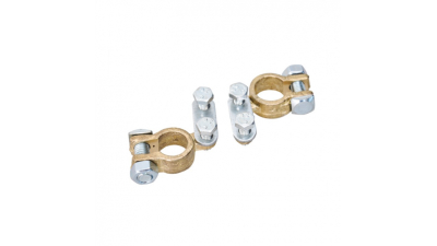 Set 2 borne baterie auto Automax , din alama, plus si minus, 5140