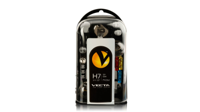 Set becuri rezerva H7 55W 12V, Trusa becuri Auto + Sigurante Vecta