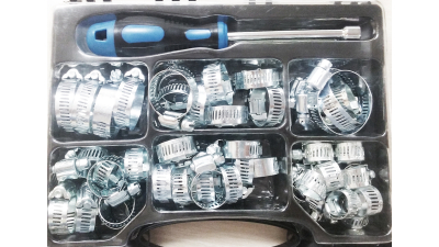Set 38 coliere metalice BestAutoVest diverse marimi intre 7-16/21-38 mm si surubelnita pentru fixare 