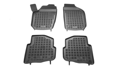 Set covorase auto din cauciuc VW Polo (model 2002) (9N) 2002-04.2005, presuri tip tavita marca Rezaw Plast