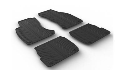 Set covorase auto din cauciuc Audi A6 (C5) 1997-2004, Negru, Gledring, 4 buc.