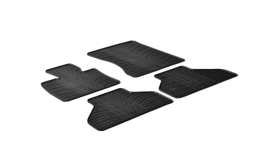Set covorase auto din cauciuc BMW X5 (E70) 2006-2012, Negru, Gledring, 4 buc.