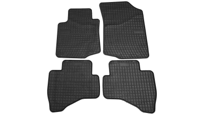 Set covorase auto din cauciuc Citroen C1 2 2014-2021, Toyota Aygo 2014-, Peugoet 108, 2014-2021, presuri BestAutoVest, negre, 4 buc.