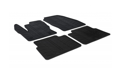 Set covorase auto din cauciuc Ford Transit Connect Combi Furgon (L1/L2) 2014-, Negru, Gledring, 4 buc.