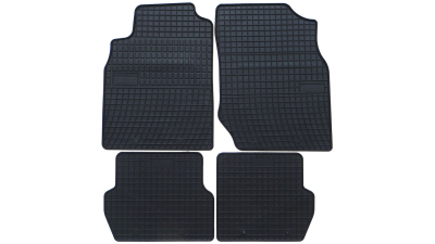 Set covorase auto din cauciuc Nissan Almera N16 2000-2006, presuri BestAutoVest, negre, 4 buc.