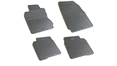Set covorase auto din cauciuc Nissan Note I 2006-2012, presuri BestAutoVest, negre, 4 buc.