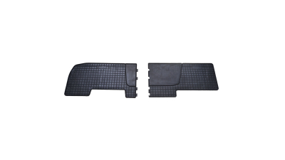 Set covorase auto din cauciuc Nissan Primastar 2001-2014, Opel Vivaro II 2014-, Renualt Trafic II, III 2001-2014, randul 2, presuri BestAutoVest, negre, 2 buc.