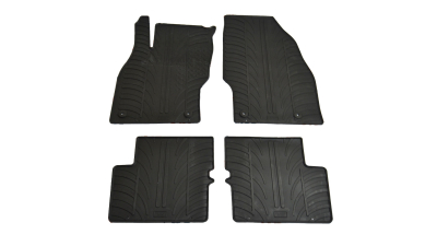 Set covorase auto din cauciuc Opel Corsa E 2014-10.2019 (5 usi), Negru, Gledring, 4 buc.