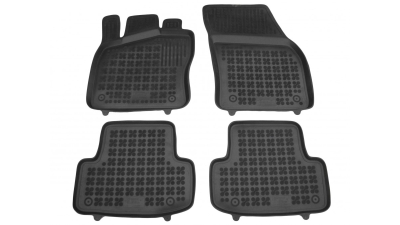 Set covorase auto din cauciuc Seat Ateca 07.2016-, presuri BestAutoVest, negre, 4 buc, din polietilena , cu martine inaltata, tip tavita