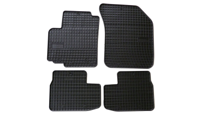 Set covorase auto din cauciuc Suzuki Splash, Opel Agila B 2008-2014, presuri BestAutoVest, negre, 4 buc.
