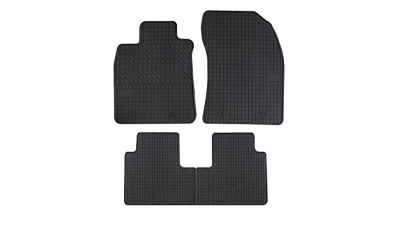 Set covorase auto din cauciuc Toyota Avensis 3 2009-2018, presuri BestAutoVest, negre, 4 buc.
