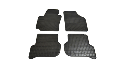 Set covorase auto din cauciuc Volkswagen Golf Plus 2005-2014 Seat Altea 2004-2015 Altea XL 2006-2015, presuri BestAutoVest, negre, 4 buc.