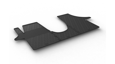 Set covorase auto din cauciuc Vw Transporter T5 2004-2015, T6 2015-02.2022 Multivan/ Caravelle, Negru, Gledring, 3 buc.