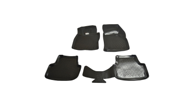 Set covorase auto din cauciuc Vw Golf 7 2012- , presuri tip tavita BestAutoVest, culoare Negru, 4 buc.