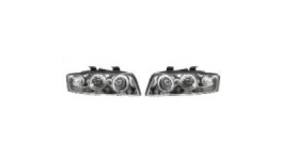 Set faruri tuning Audi A4 (B6) 11.2000-11.2004 BestAutoVest fata stanga-dreapta, transparent-silver