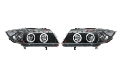 Set faruri tuning Bmw Seria 3 (E90/E91) Sedan /Touring 11.2004-08.2008 BestAutoVest fata stanga+dreapta fumurii cu bec H1+H1