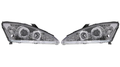 Set faruri tuning Ford Focus (DAW/DBW/DNW/DFW) 09.2001-11.2004 BestAutoVest partea dreapta+stanga H1+H1 manual/electric, transparent-silver