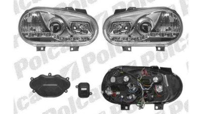 Set faruri tuning Volkswagen Golf 4 (Hatchback + Combi) 08.1997-09.2003 CABRIOLET (1EXO) 04.1998-10.2003 BestAutoVest partea Dreapta+Stanga daytime running light