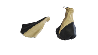 Set Manson schimbator + Manson frana mana Opel Tigra 1994-2001, set burduf, husa piele negru+bej 