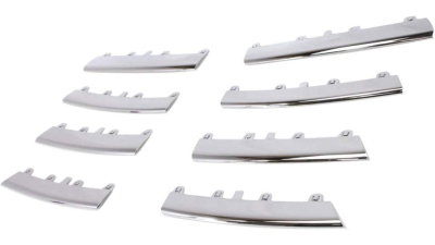Set ornamente grila radiator Vw Jetta 2005-2010; Golf 5 Kombi/Variant (1k5/1km), 09.2005-09.2010, 8 buc, 1KM898653 CROMATE
