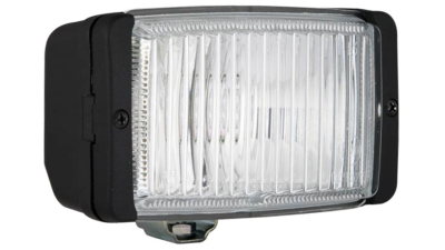 Proiector auto Wesem 12/24V bec H3, 138x78x60mm , sticla alba si carcasa neagra , cu lumina de ceata , 1 PROIECTOR