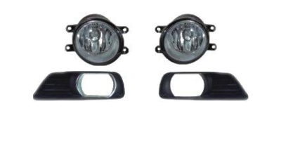 Set Proiector ceata Toyota Yaris (XP9) Hatchback 01.2006-03.2009 TYC tip bec H11 partea stanga-dreapta cu cablaj, comutator si grile