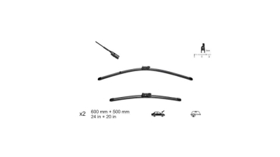 Set stergatoare parbriz Valeo 574462 VM362 Audi A4 (B8), 2007-2016, A5 (B8), 2007-2016, Q3 (8U) 2011-2015, Q5 (8R) 2008-2012; BMW X5 E70 2010-11.2013; X6 (E71) 2008-2013, Porsche Macan 12.2013-; 600/500mm, 2 buc.
