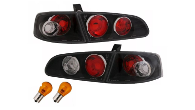 Set stopuri spate tuning lampa Seat Ibiza 02.2002-05.2006 BestAutoVest partea Dreapta+Stanga, transparent+negru