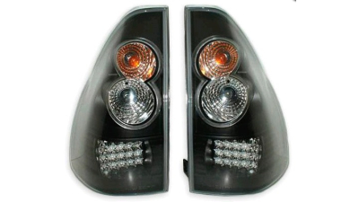 Set stopuri spate tuning lampa Toyota Land Cruiser (FJ120) 01.2003-10.2009 BestAutoVest partea Dreapta+Stanga led, negru-transparent
