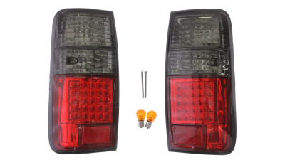 Set stopuri tuning Toyota Land Cruiser (Fj80/Fj82), 01.89-05.96, spate, fara omologare, fara suport bec,alb-rosu, tuning, led, Stanga , Dreapta