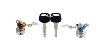 Set yale inchidere Toyota Camry (Sxv10/Vcv10), 1992-1996 Sedan/Combi, cu chei, cu 2 butuci blocare usa, fata, stanga/dreapta, 69051/2-33010,