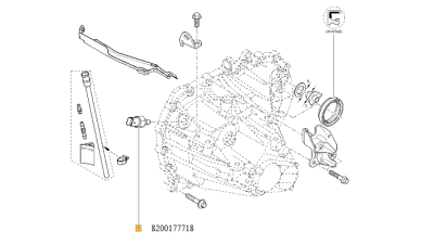 Sonda Mers Inapoi DACIA DUSTER LOGAN SANDERO NISSAN ALMERA CUBE JUKE MICRA NOTE NV200 QASHQAI TIIDA X-TRAIL OPEL VIVARO RENAULT AVANTIME CLIO ESPACE FLUENCE GRAND KANGOO LAGUNA MASTER MEGANE MODUS SCENIC THALIA TRAFIC TWINGO VEL WIND, 8200177718,  piesa o