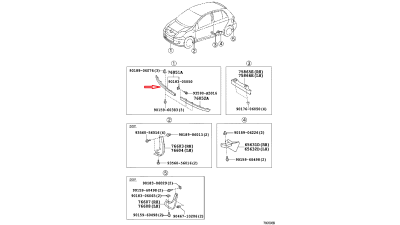 Spoiler Bara Fata Toyota 768510D080