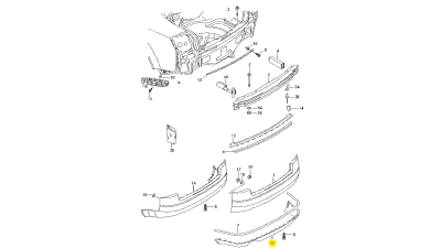 Spoiler Vw 8E58075217DL