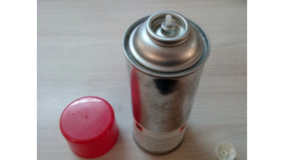 Spray preumplut 400ml pentru preparare vopsele tip enamel contine acetona si DME cu sistem umplere tip tata