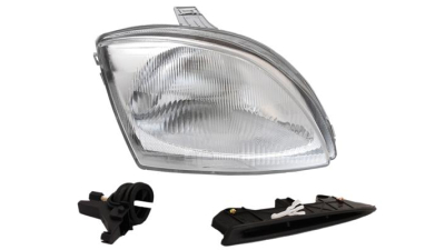 Far Fiat Seicento 02.1998- 11.2010 Depo partea Stanga, tip bec H4, cu ornament sub far, reglaj electric/ hidraulic