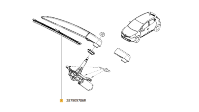 Brat Stergator Luneta Renault Clio Iv 2012-, Citroen C5 2008- Combi