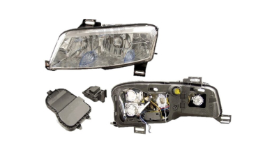 Far Fiat Stilo 01.2001-03.2007, model in 5usi/Combi, TYC partea Stanga tip bec H1+H1+H7 electric cu motoras