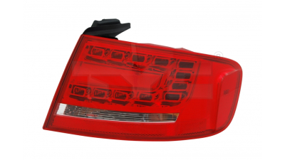 Stop spate lampa Audi A4/S4 (B8) Sedan 11.2007-10.2011 TYC partea Stanga exterior fara siport becuri cu LED