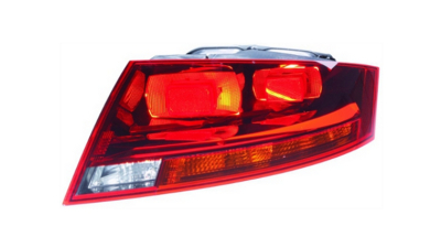 Stop spate lampa Audi TT (8J) 05.2006-09.2014 ULO partea Stanga, negru cu suport becuri