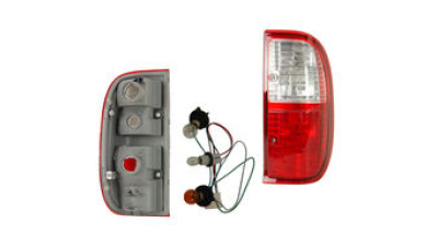 Stop spate lampa Ford RANGER 07.2004-11.2006; partea Dreapta, cu suport becuri, rosu-alb, DEPO 231-1951R-AE 